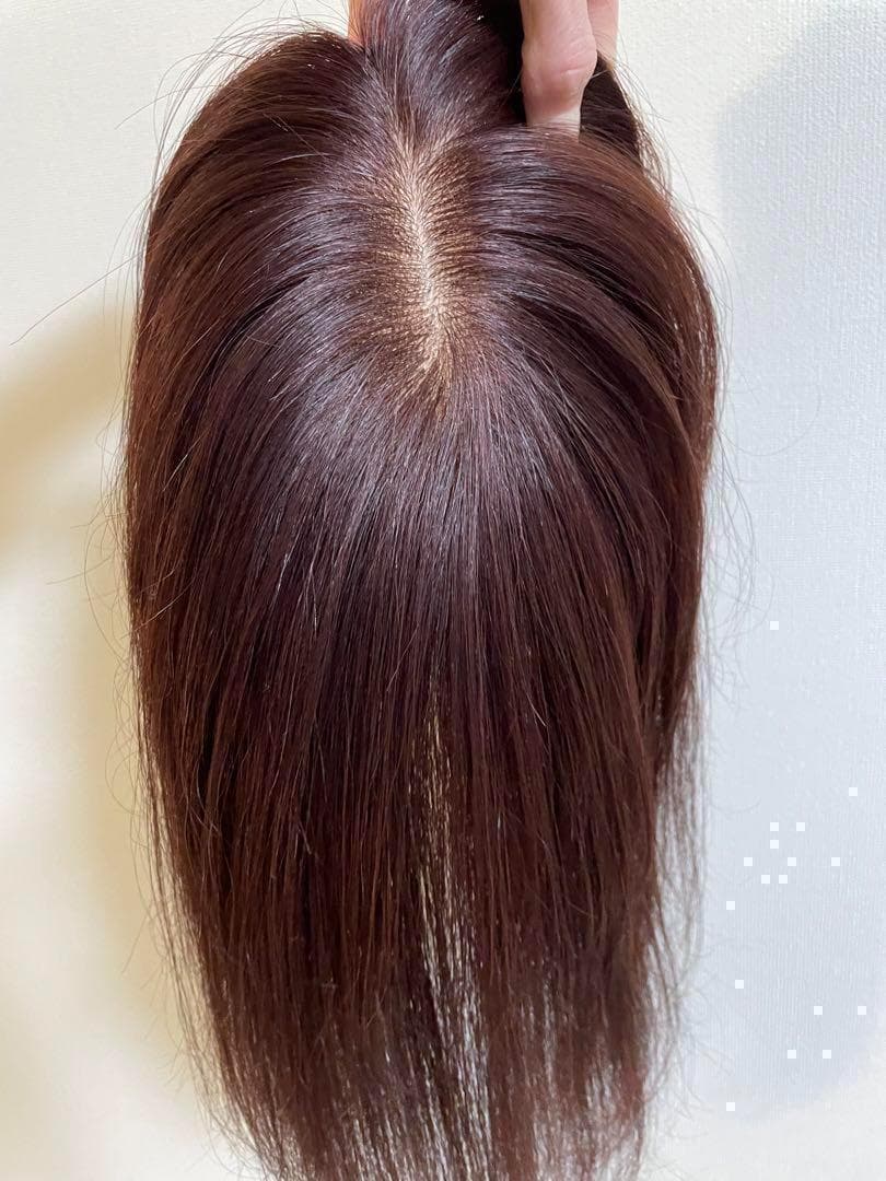 ❤　人毛100％　ヘアピース　広範囲隠し　12×13 人工肌　部分ウイッグ　❤