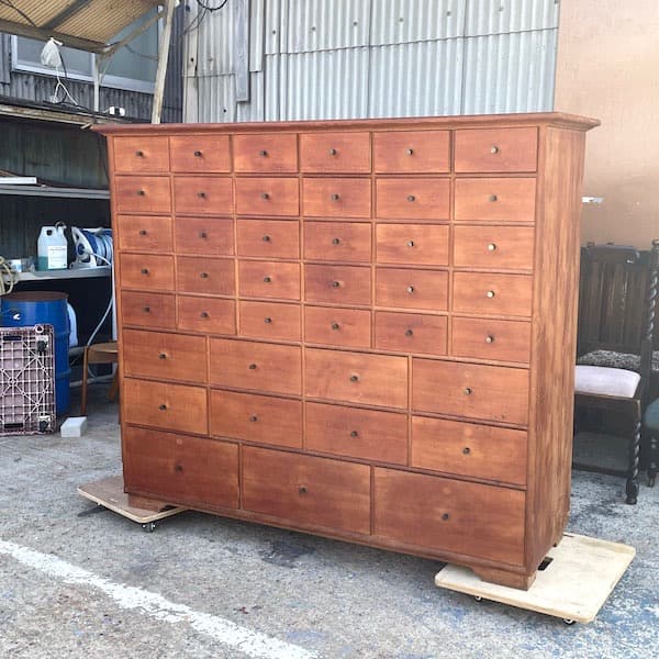 チェスト　整理　百味箪笥　薬箱　オーダーメイド家具　店舗什器　ヴィンテージ