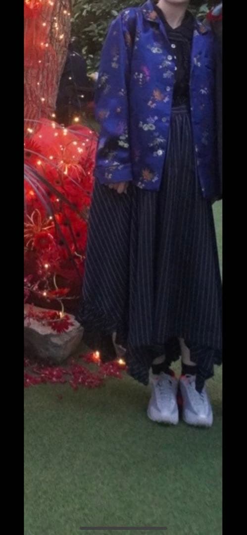 noir kei ninomiya ジャンパースカート　ストライプ フリル