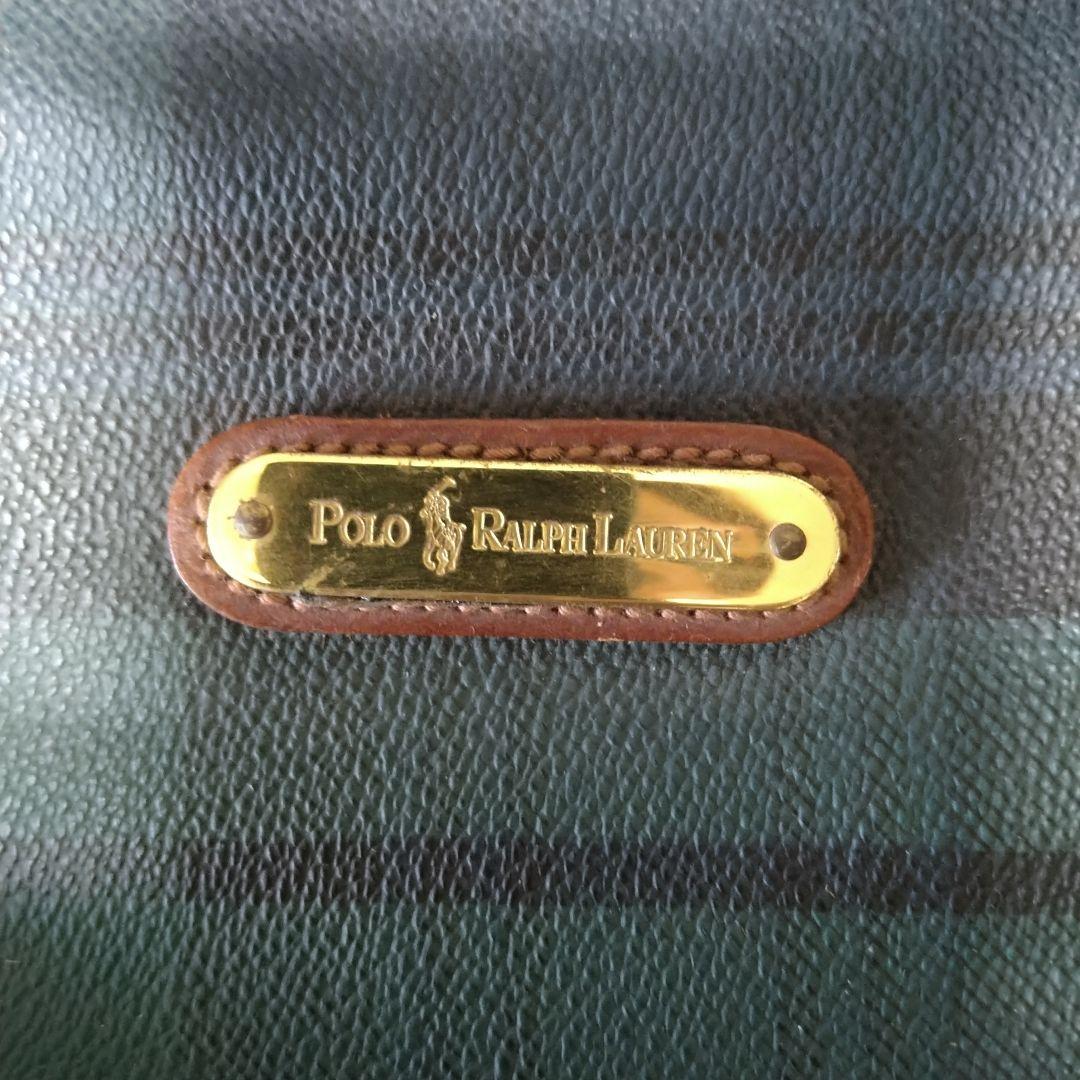 Polo Ralph Lauren チェック柄ボストンバッグです(⌒▽⌒)デカッ