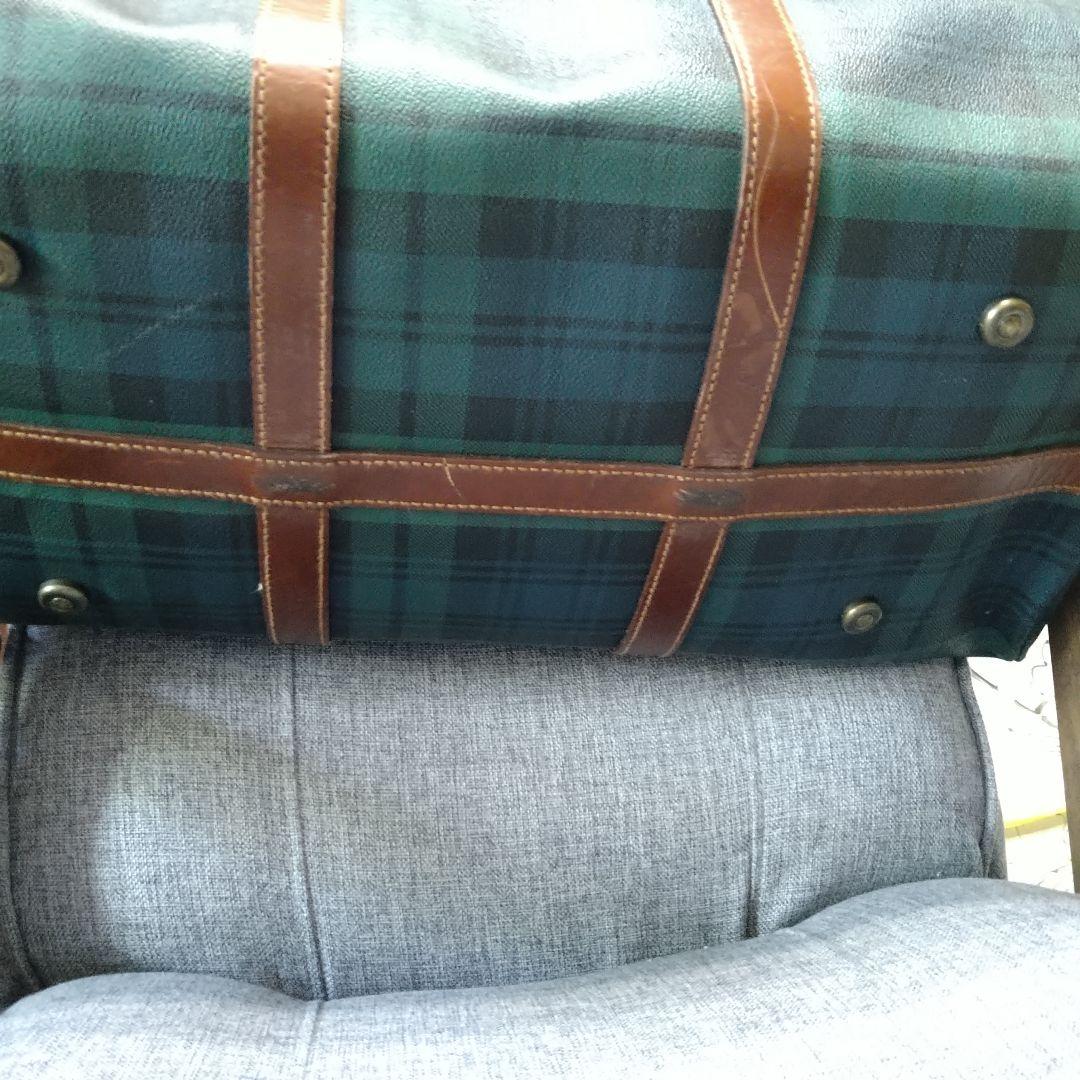 Polo Ralph Lauren チェック柄ボストンバッグです(⌒▽⌒)デカッ
