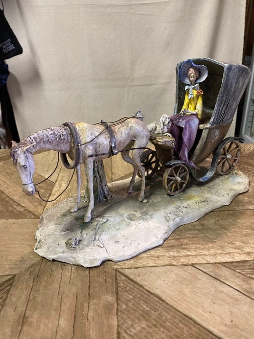 Lo Scricciolo イタリア製　T.Moretto 磁器人形　オブジェ