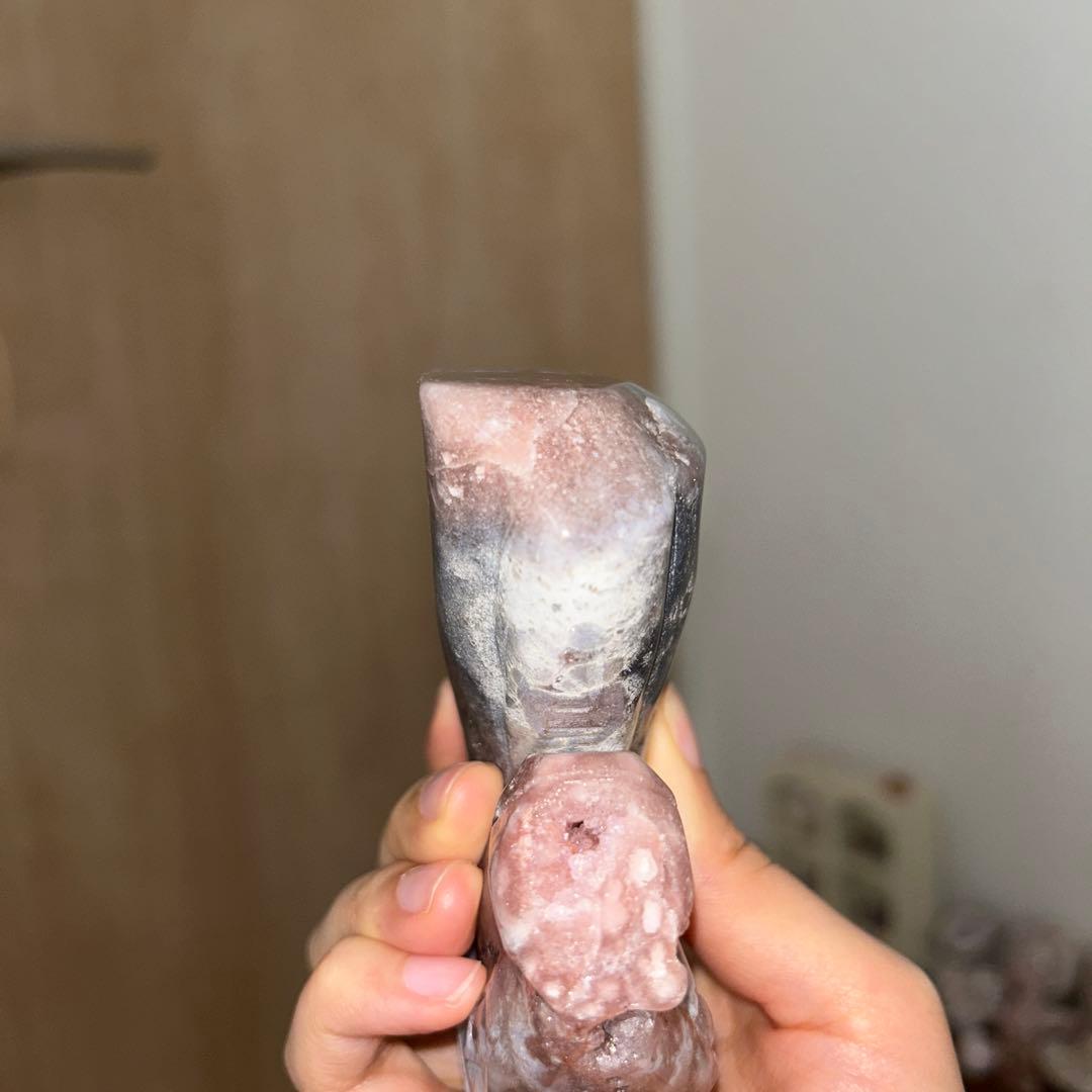 ピンクアメジスト ユニコーン 結晶 天然石 431g bigサイズ