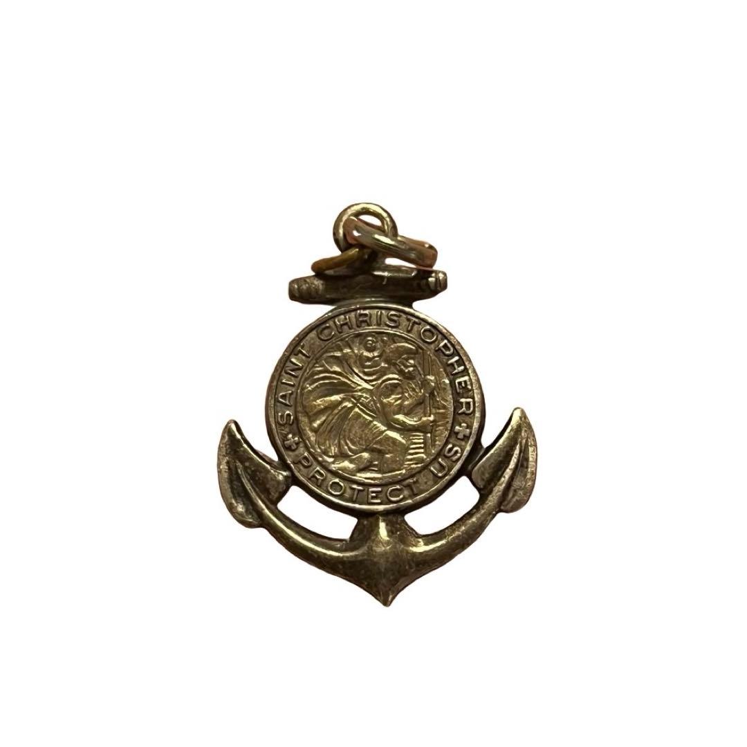 レア ビンテージ セントクリストファー ペンダントトップ