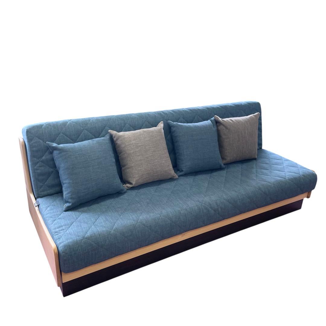 【美品】ごろ寝ソファ200 ドロシーⅡ　200　NA/ブルー