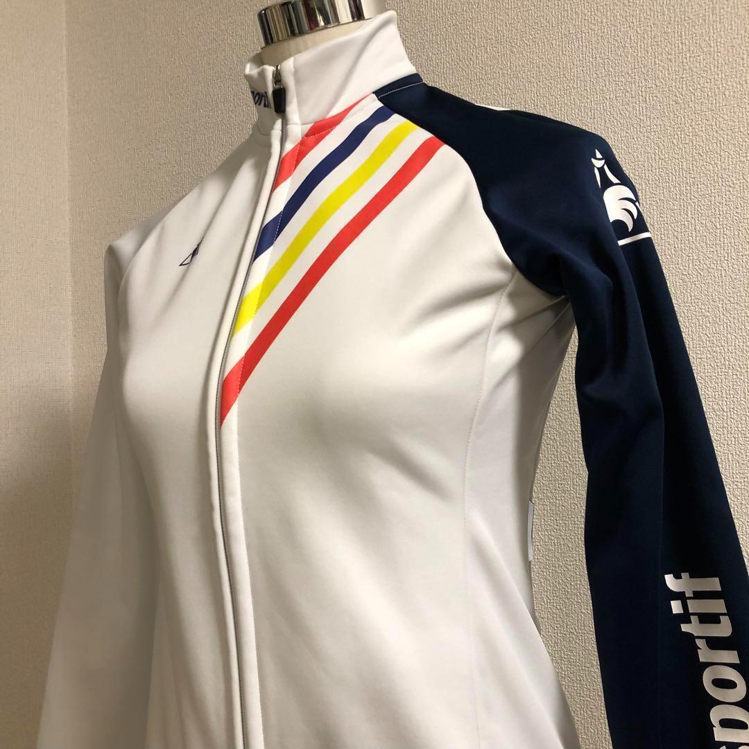 ルコック サイクル ウインター ボンディング ジャージ ホワイト Mサイズ