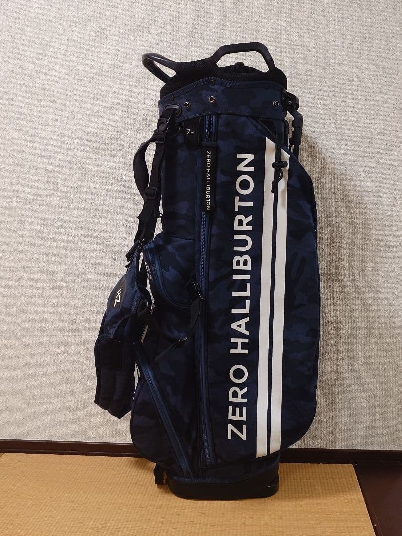 ZERO HALLIBURTON キャディバッグ ネイビー迷彩