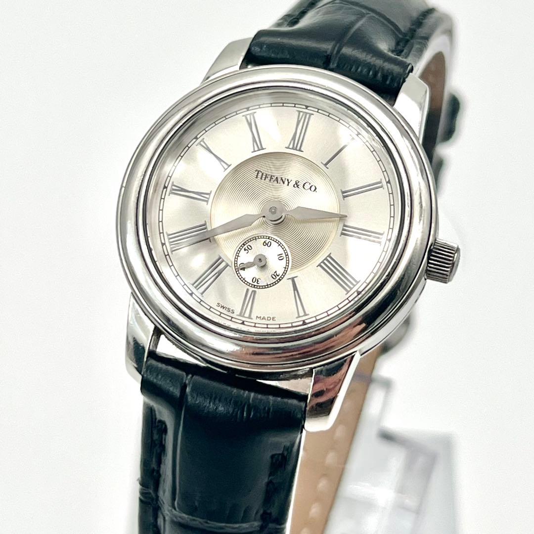 美品✨　新品ベルト　ティファニー　マークラウンド　スモセコ　ローマ　クラシック