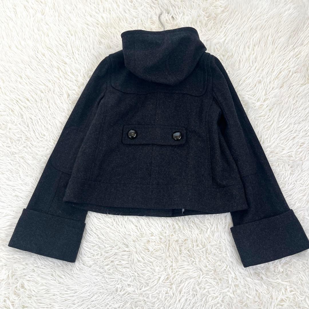 美品✨ バーバリーブルーレーベル ショート ダッフルコート ウール ノバチェック