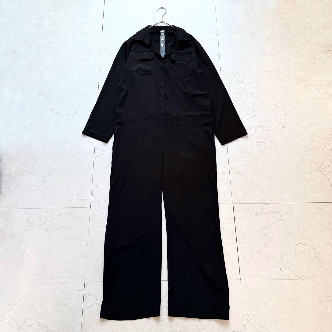 ドゥーズィエムクラス サロペット ジャンプスーツ ブラック