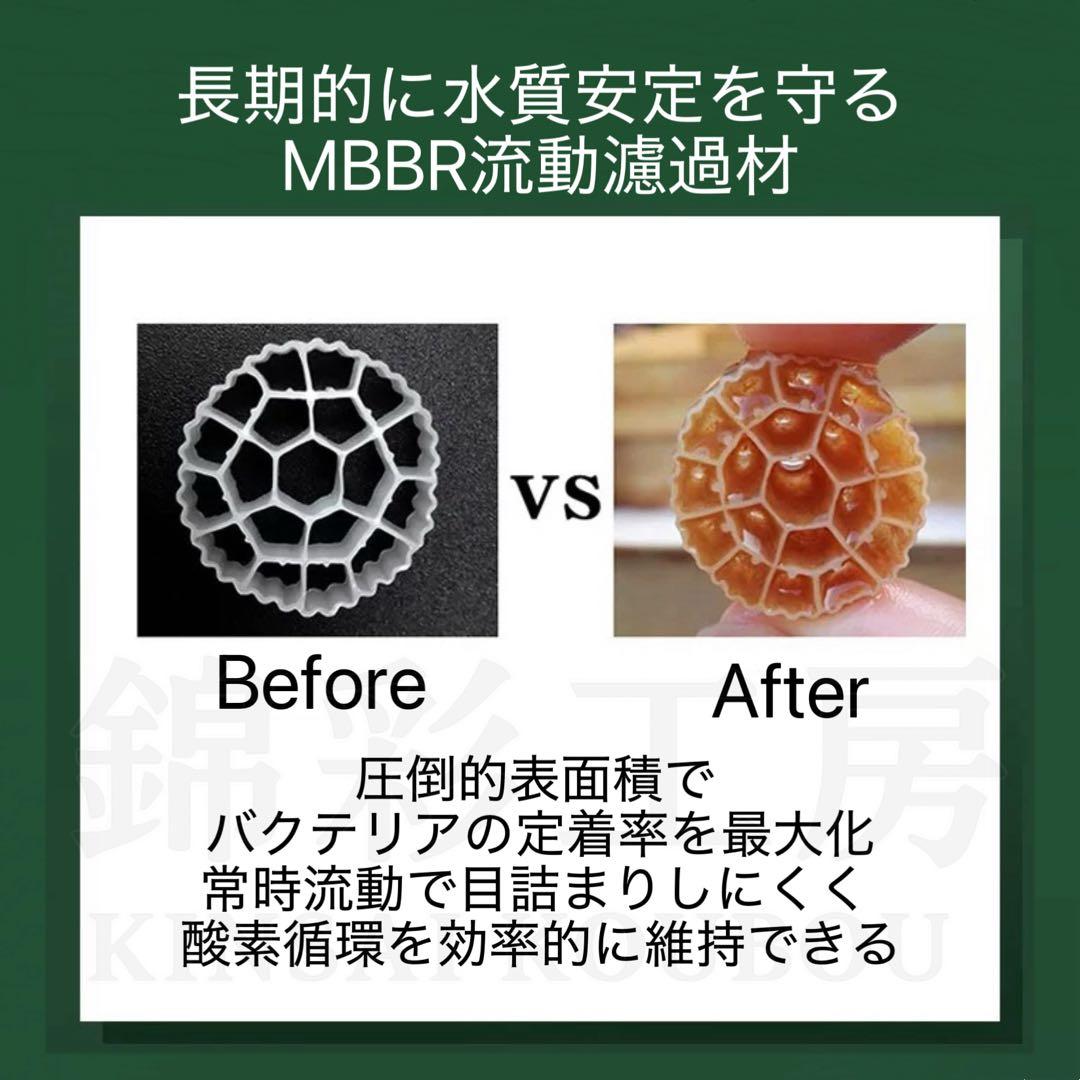 20L 64穴MBBR流動ろ材　アクアリウム 水槽流動式濾過材　市場最安値