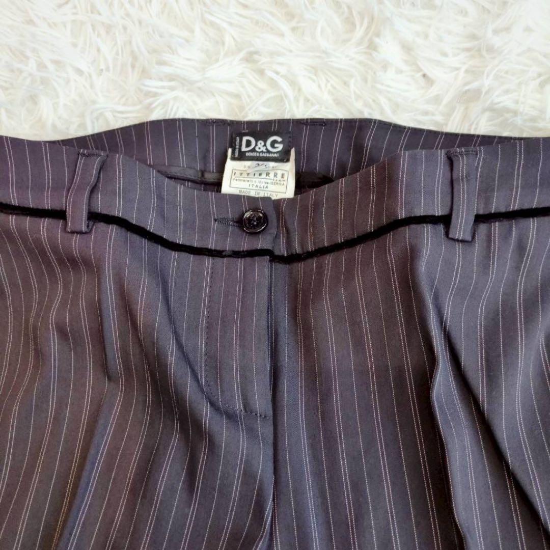 D&G スーツ セットアップ ストライプ ペイズリー ベロア パンツ ジャケット
