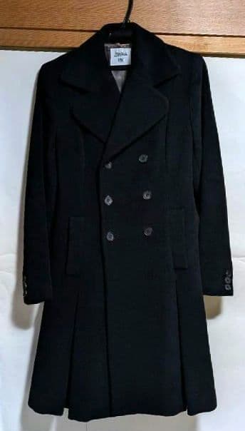 ジャンポールゴルチエ ダブルブレスト ロングコート ブラック