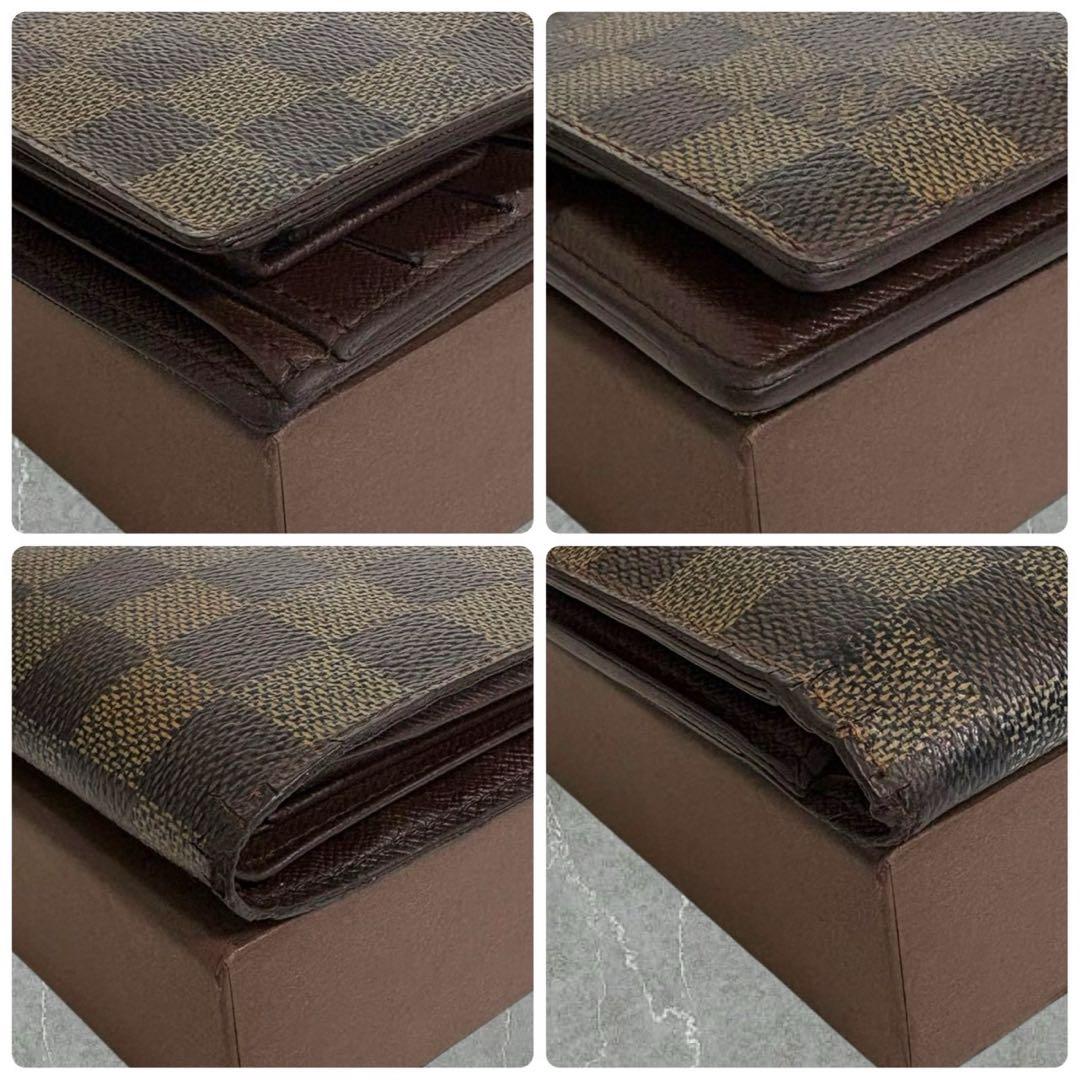 美品✨ ルイヴィトン 財布 ポルトフォイユ マルコ ダミエ柄　二つ折り財布