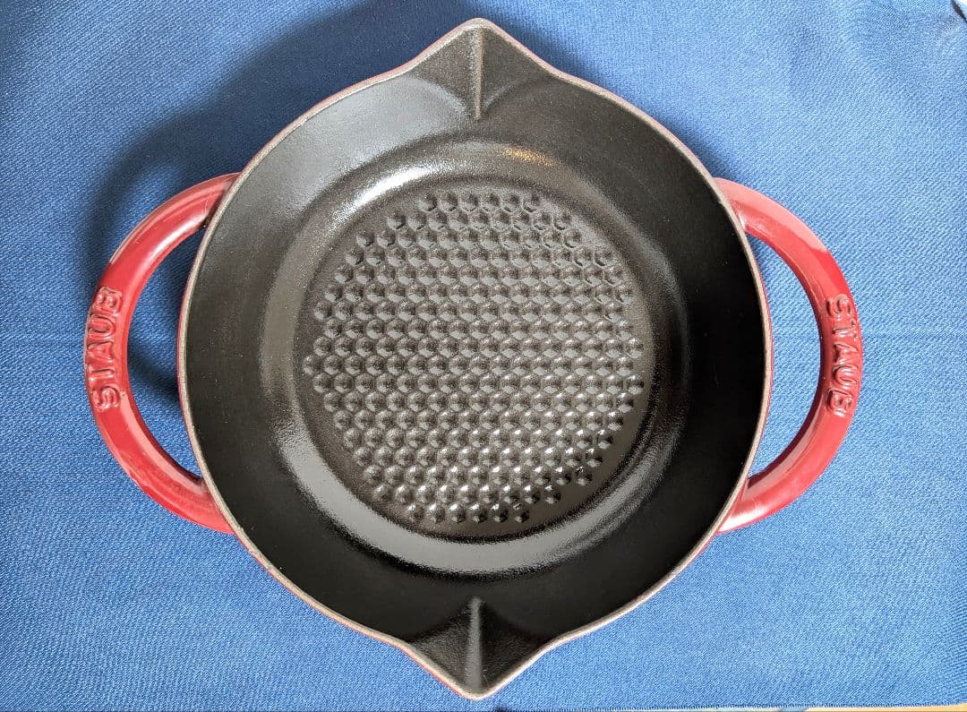 ストウブ staub ニダベイユ 両手フライパン 20cm シリコンハンドル付き