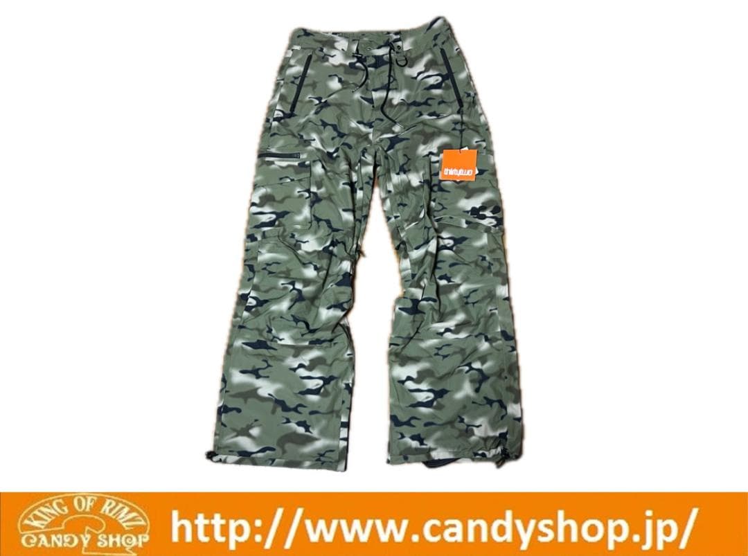 【新品】未使用thirtytwoスノーボードウェアパンツ迷彩L正規品アーミー