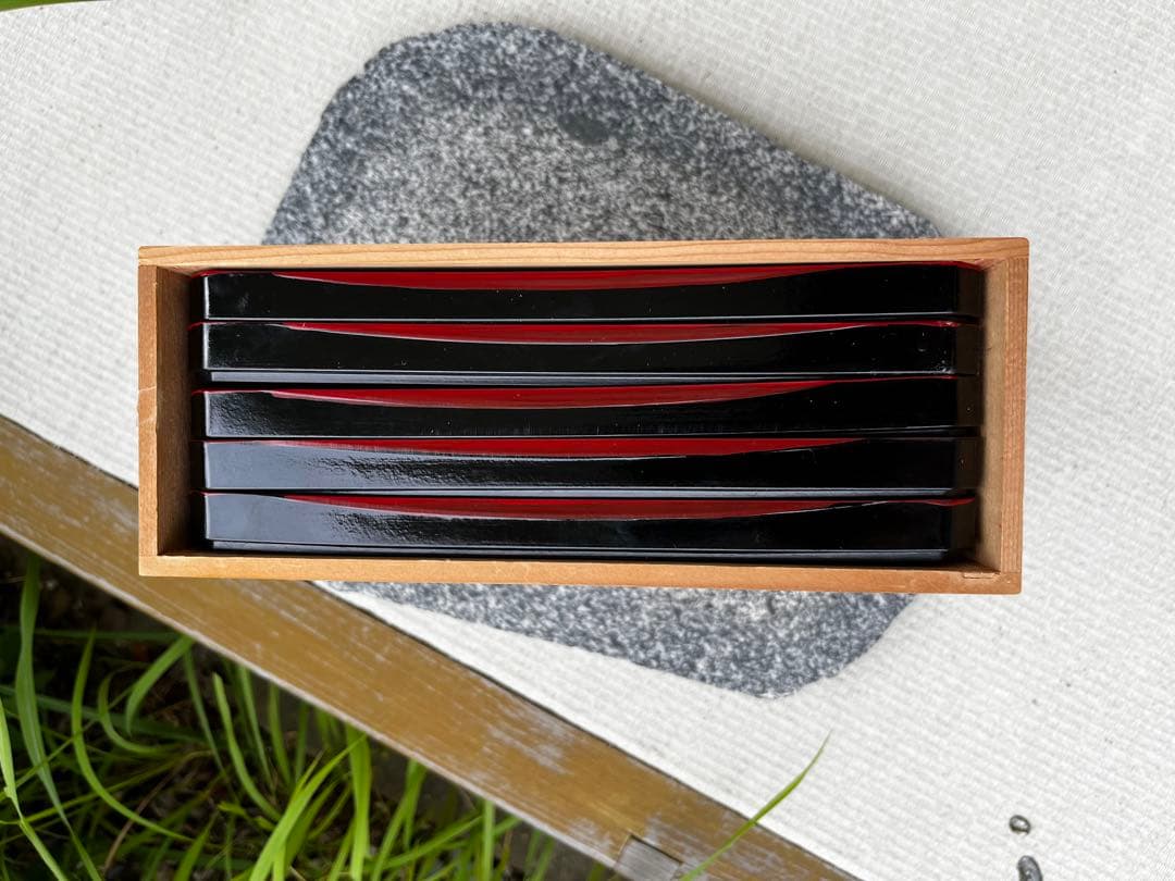 特選　岩康器　多用盆揃　5枚セット　共箱