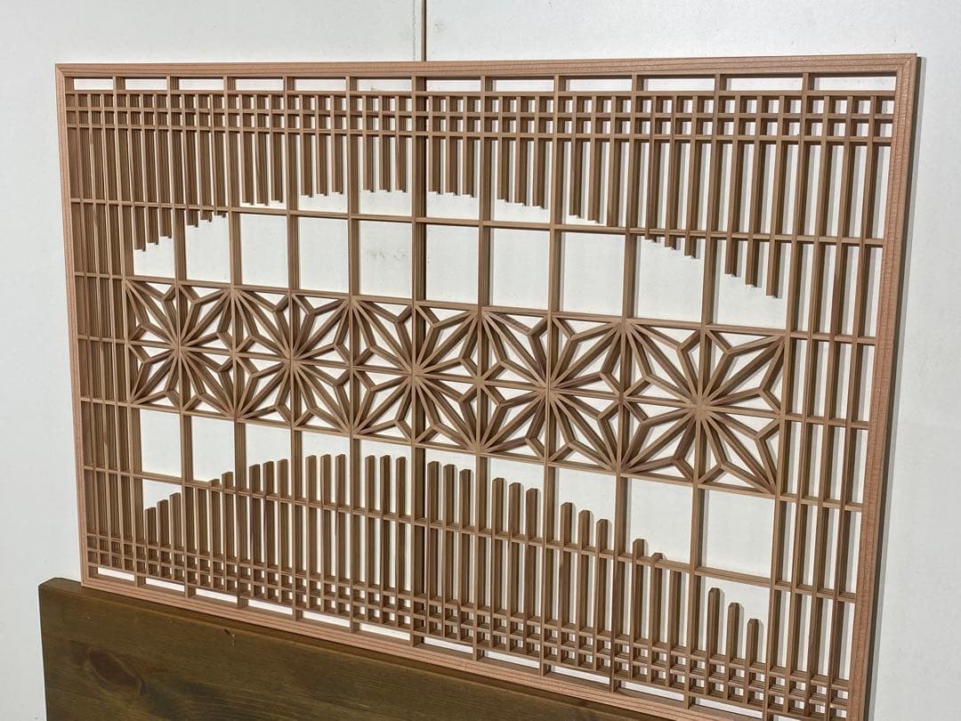 角麻柄組子細工パネル(R)