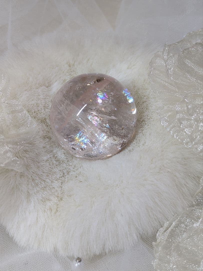 ♡ピンクアゼツライト（通称） ピンククリアクォーツ　スフィア♡