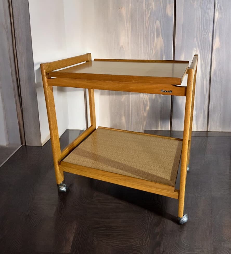 浜本工芸　ワゴン　サイドテーブル　ヴィンテージトロリー　昭和レトロ