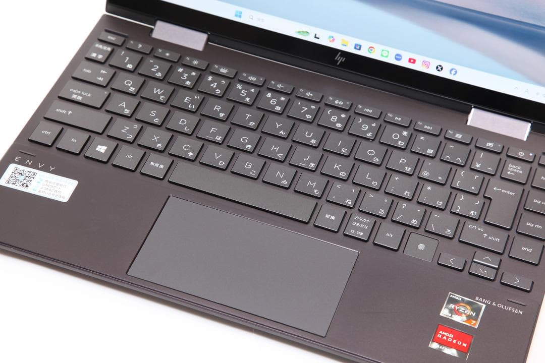 【Ryzen7／バッテリー新品／Office／設定済】HP ENVY x360