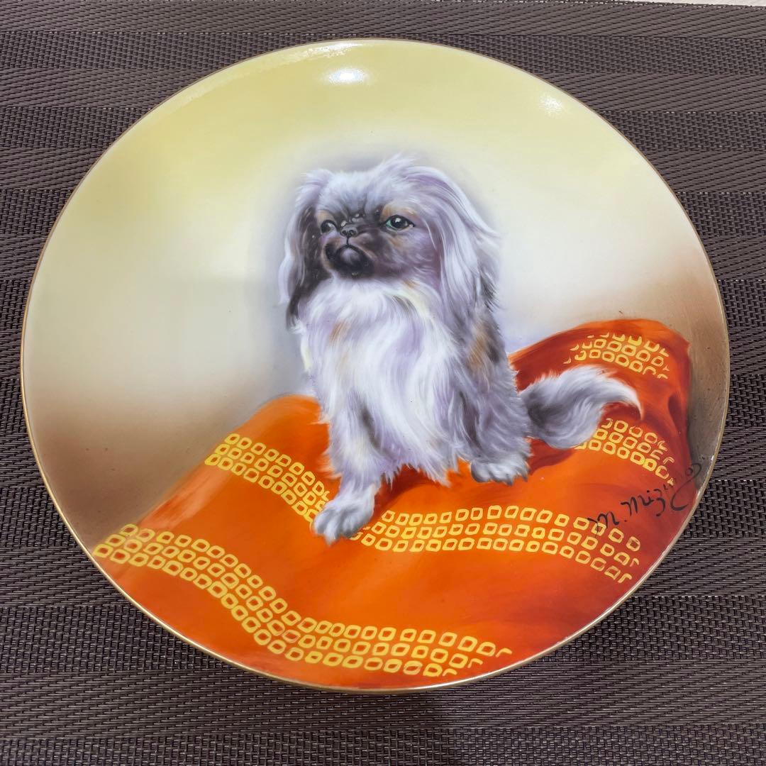飾り皿◆ノリタケ・犬好きの方に必見！アンティーク