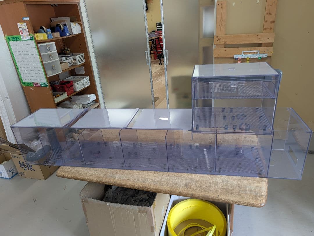 180アクリル水槽用　ウールボックス引き出し＋ドライ　ワイド300