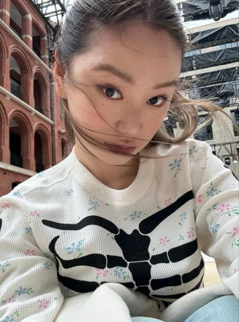 supreme Hanes Bones Thermal フラワー　骨サーマル