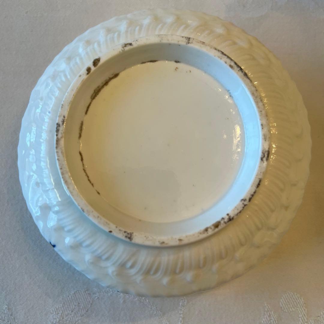 【英国アンティーク】希少　古窯　金彩　花絵　ローズ　スロップボウル　1800年代