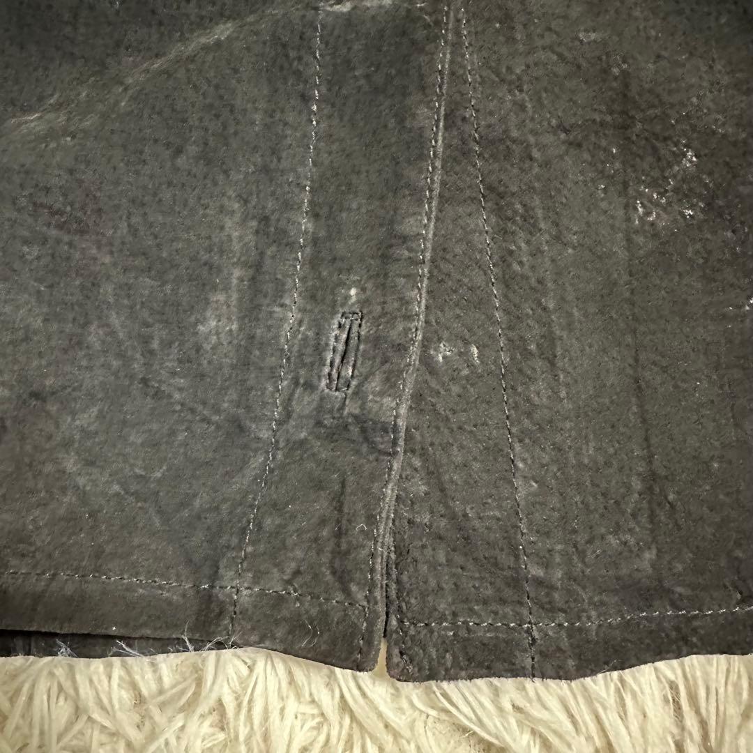 【vintage】 スエード レザー シャツ ジャケット フリンジ ウエスタン