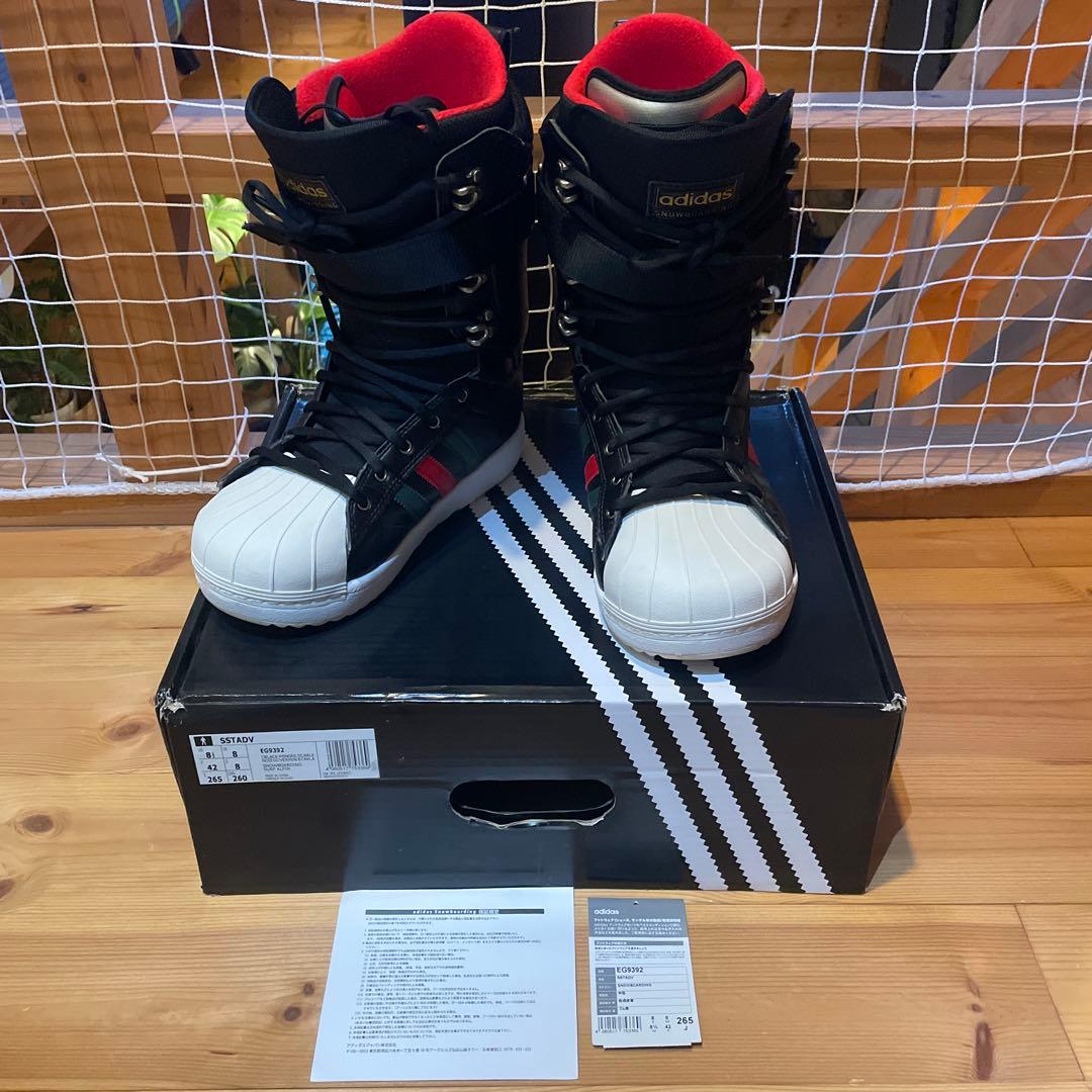 アディダス ADIDAS SST ADV BOOTS SST ブラック 26.5