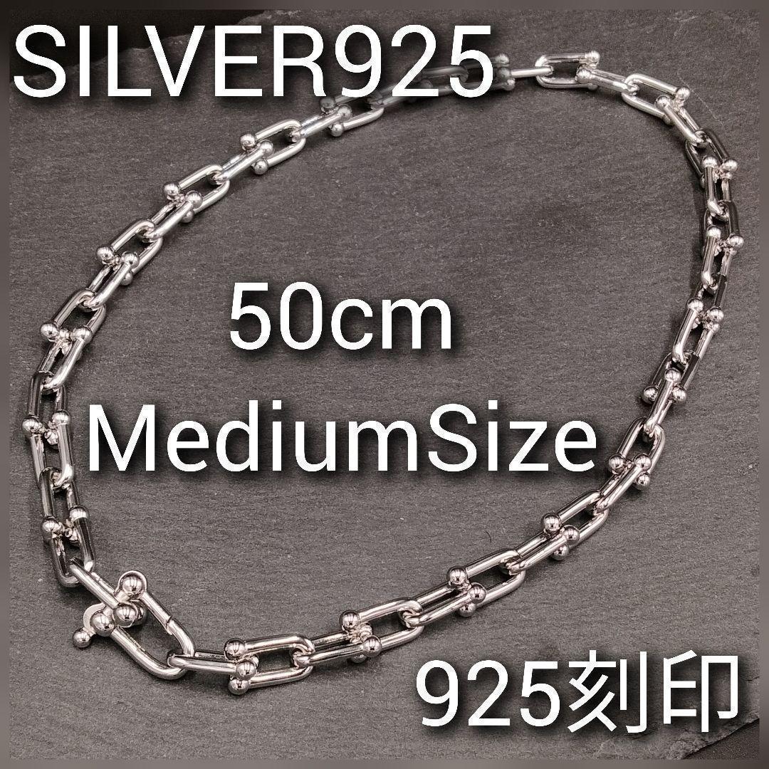 シルバー アクセサリー ロング ネックレス レディー25 銀