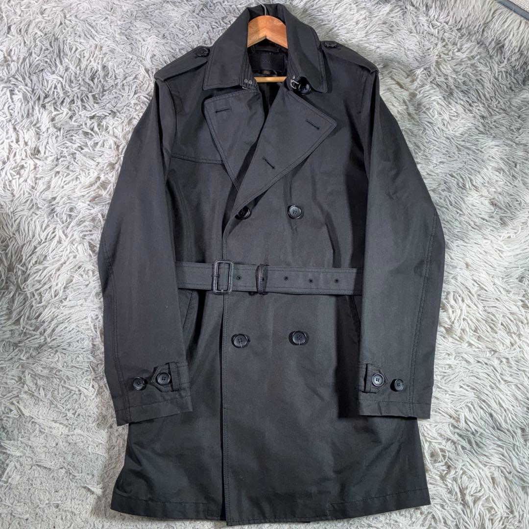 極美品 COACH コーチ トレンチコート ベルト　ブラック