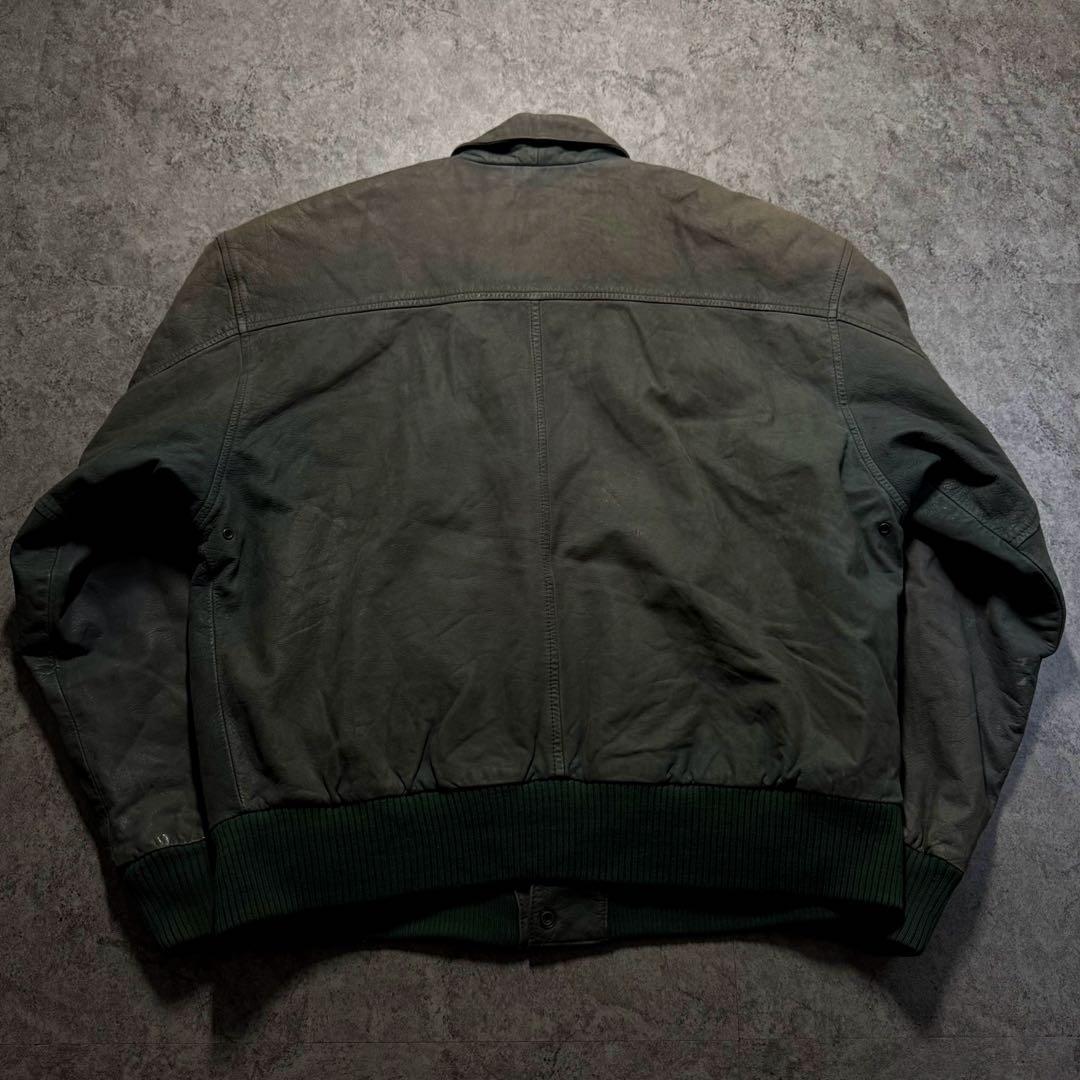 【希少カラー】80s vintage フライトジャケット　A-2 本革　短丈　M