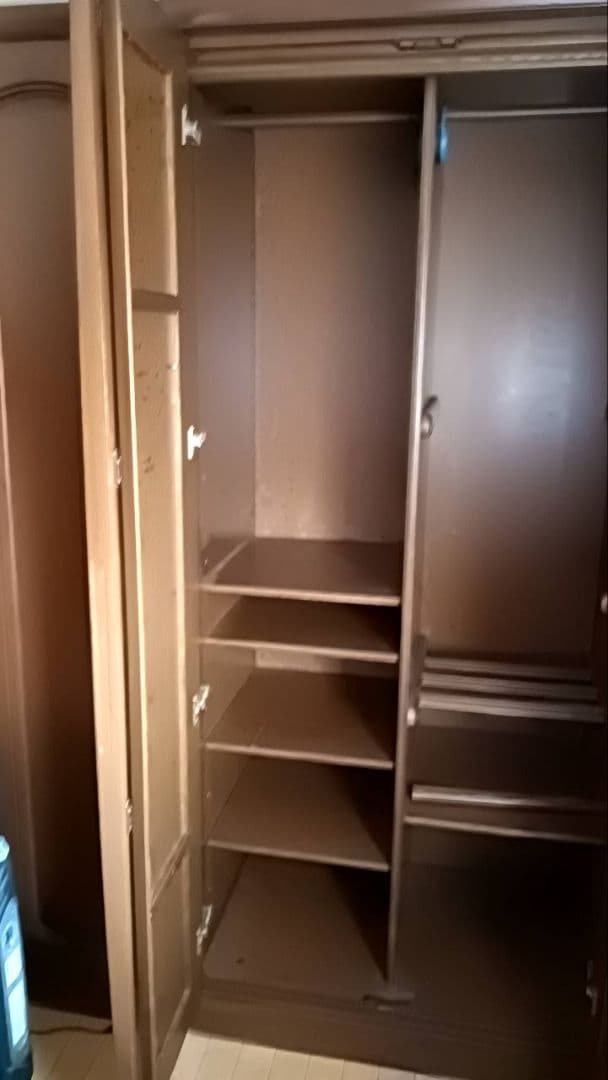 ブラウン収納洋服箪笥 婚礼家具