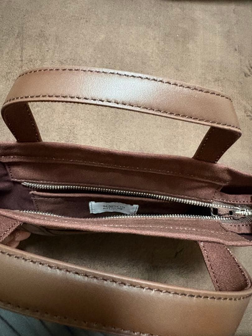 Maison Kitsuné ブラウン トートバッグ