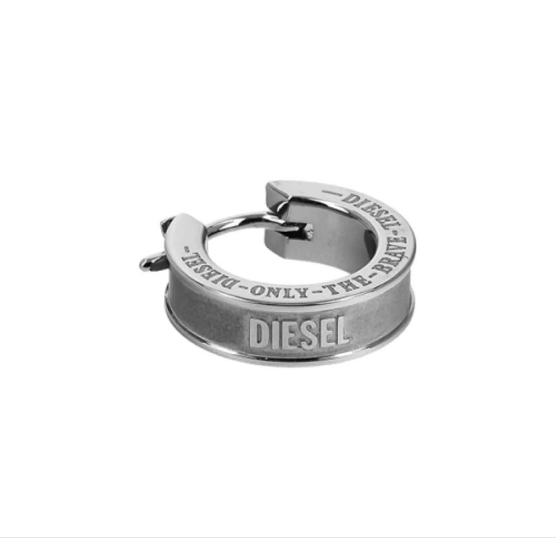 DIESEL フープピアス メタル