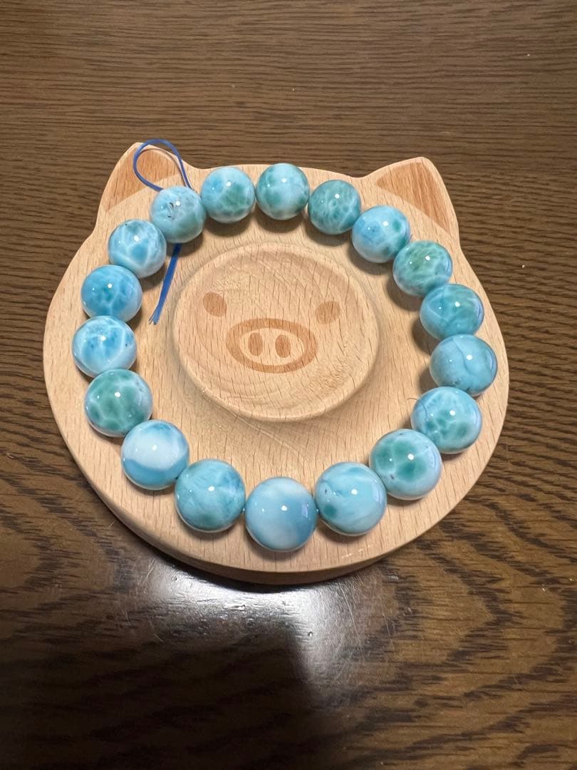 訳ありラリマー小さな黒点あり、濃いめ綺麗です