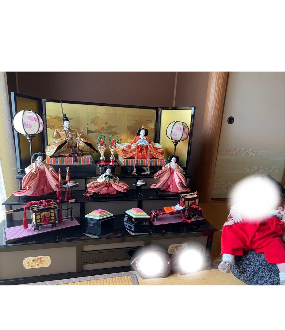 大きな雛飾り 3段 セット