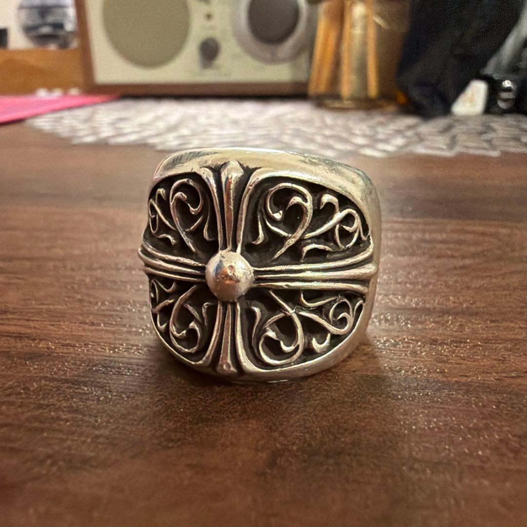 クロムハーツ　クラシックオーバルクロスリング　25号