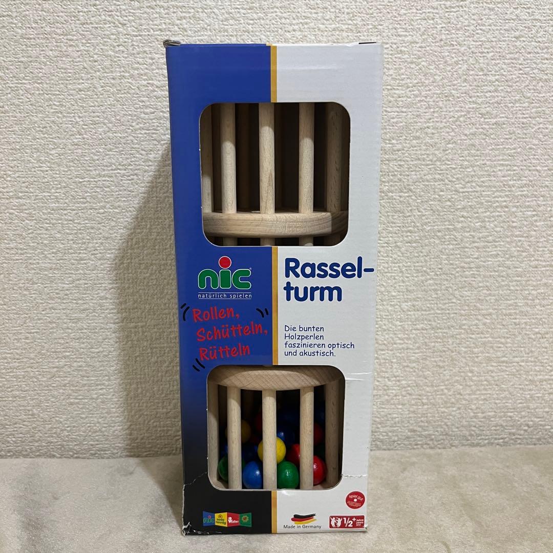 NIC ニック社 ドラム玉落とし Rassel-turm　木製　知育　玩具