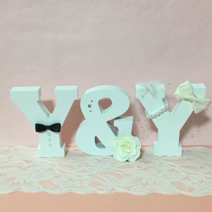 Masumi様確認用♡ウエディングバージョン・イニシャルオブジェ