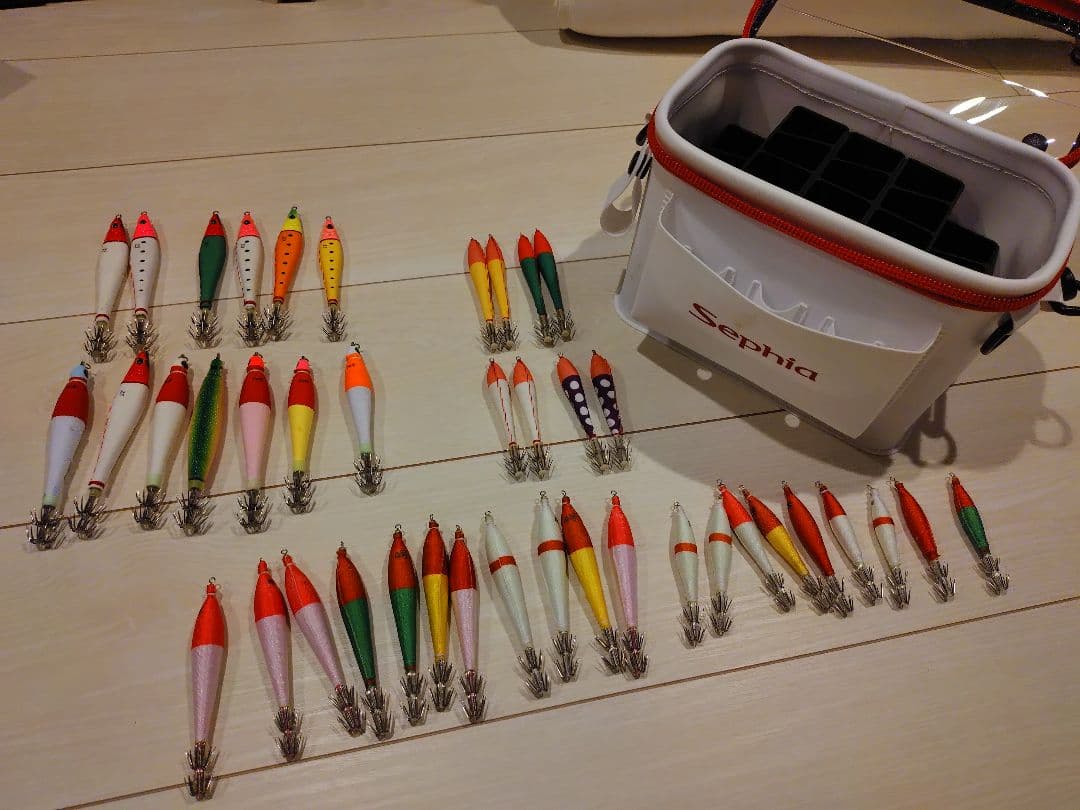 イカメタル　セット　シマノ　船べりポーチ　付き