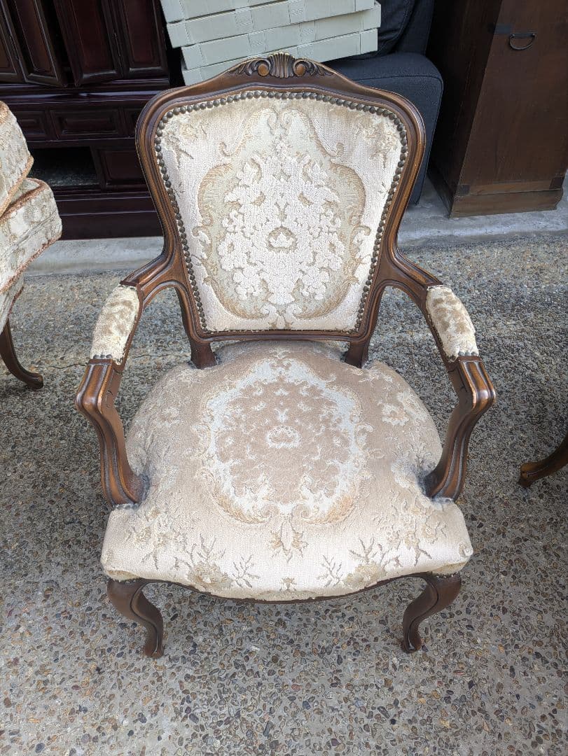 カリモク 2脚セット 猫脚 金華山 ダイニングチェア 椅子 karimoku