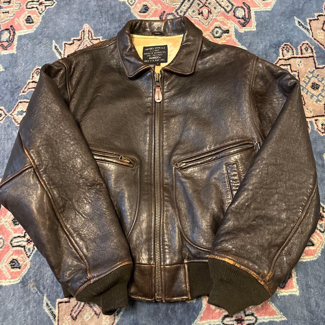 AVIREX レザーフライトジャケットタイプG2 (Sサイズ)