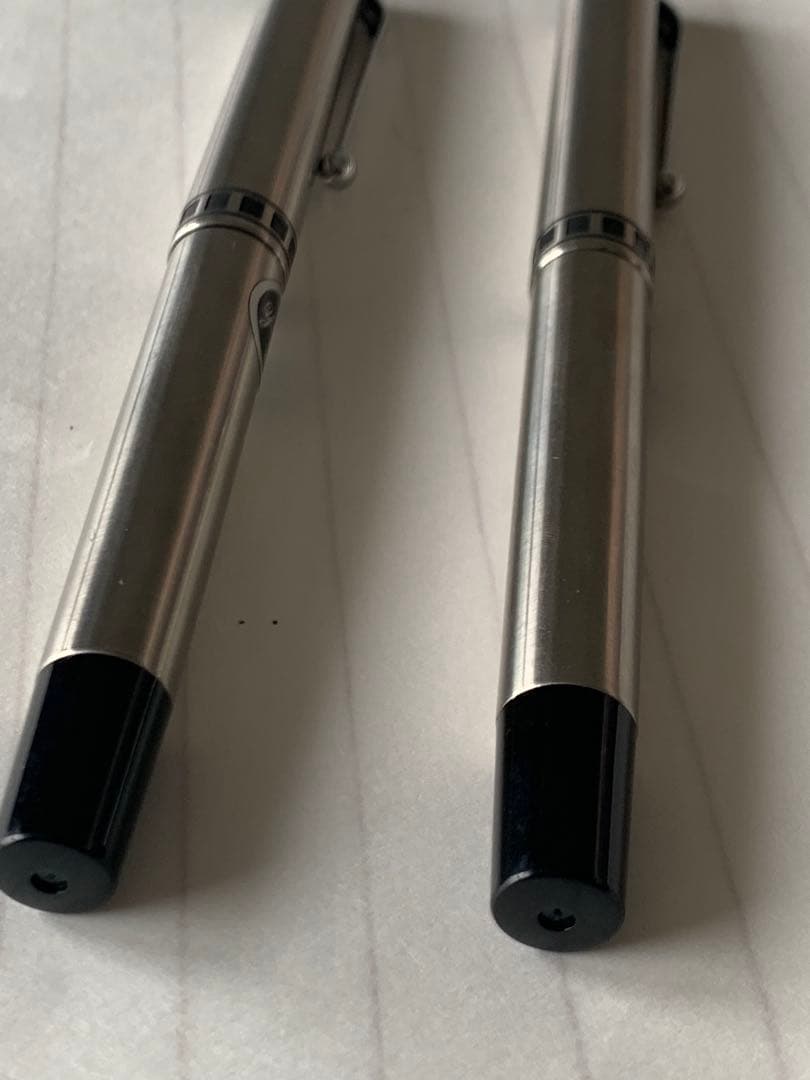 廃番 プラチナ 蝕刻 万年筆 18K 2本まとめ売り