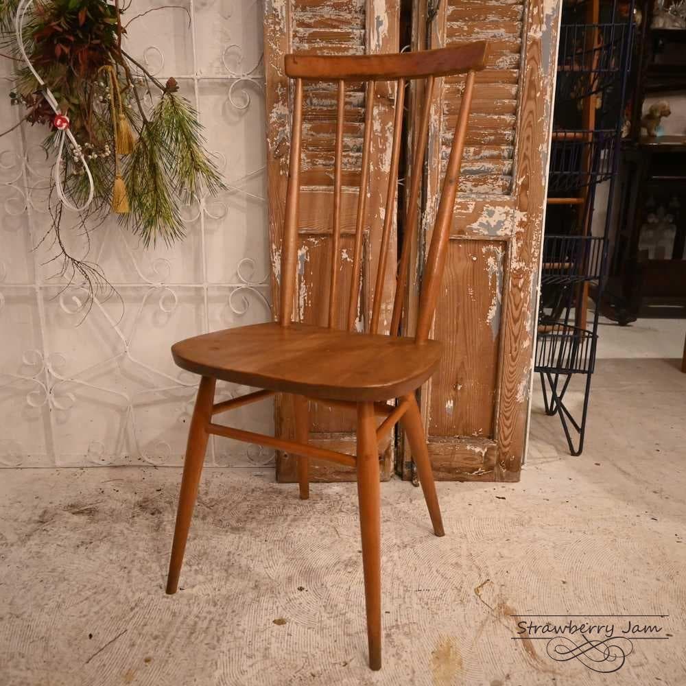 L3710-19-2 英国ヴィンテージ ERCOL ハイスティックチェア チェア