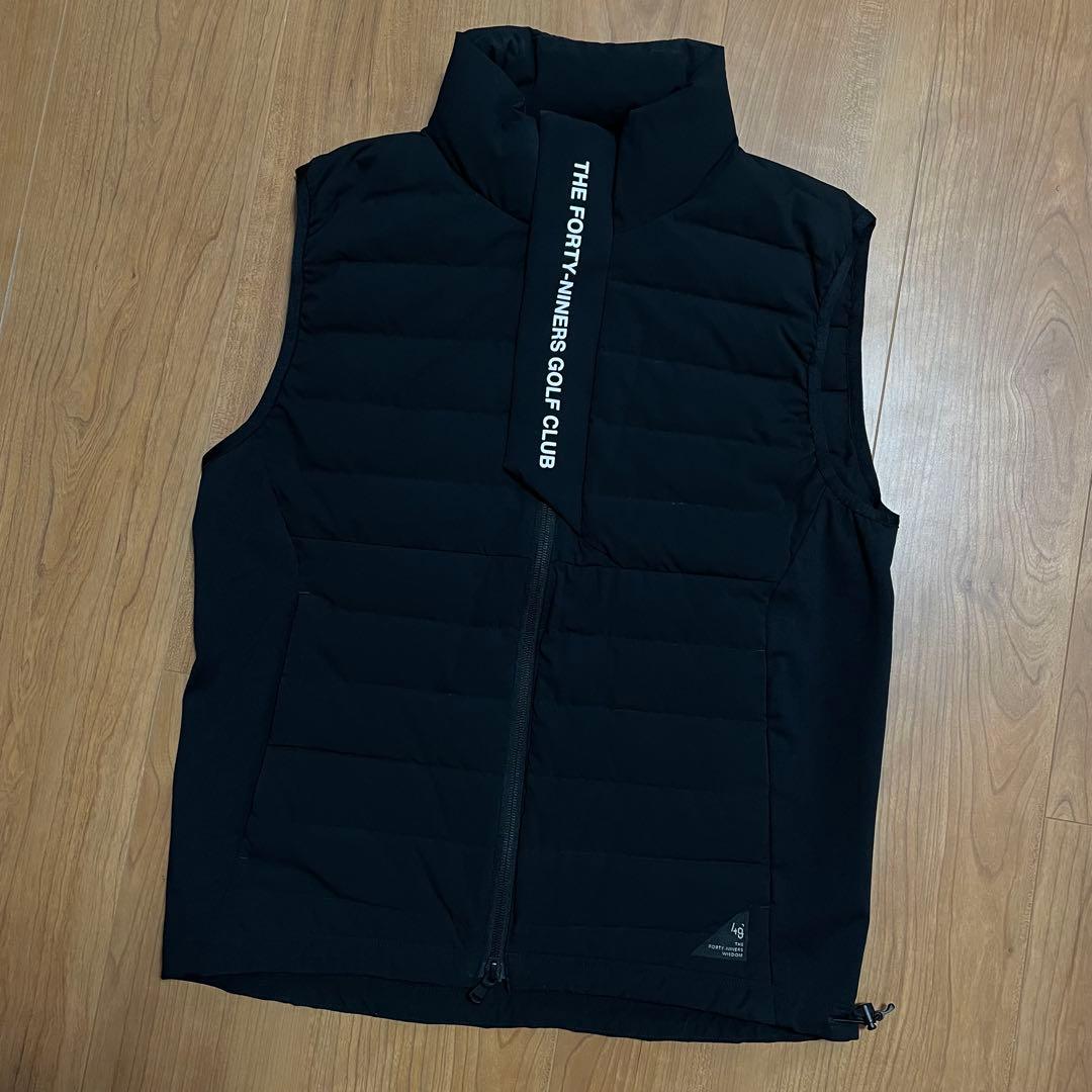TFW49 ダウンベスト　ブラック　S ゴルフ　防寒