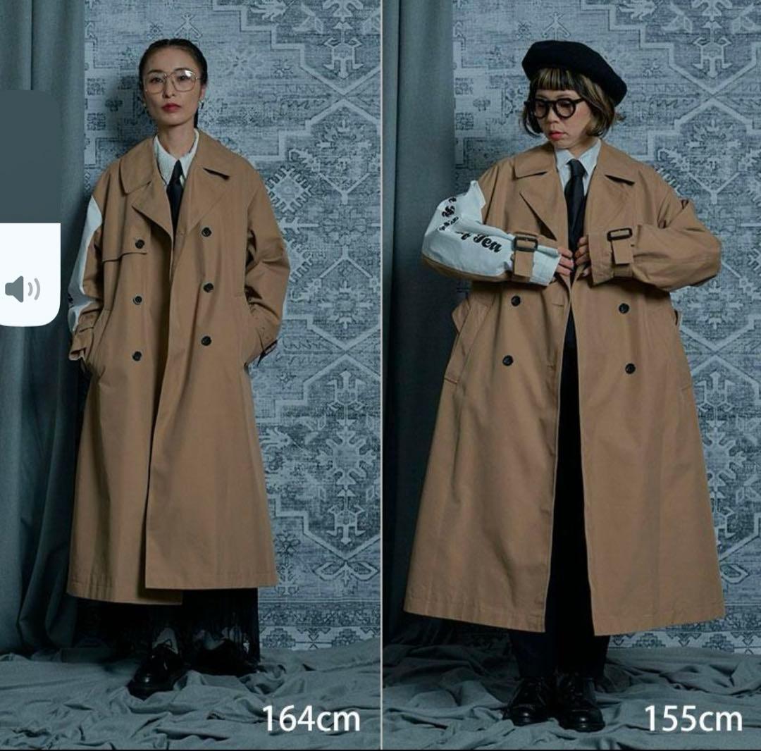 三連休値下げ　Thomas magpieトーマスマグパイ　ロゴ トレンチコート