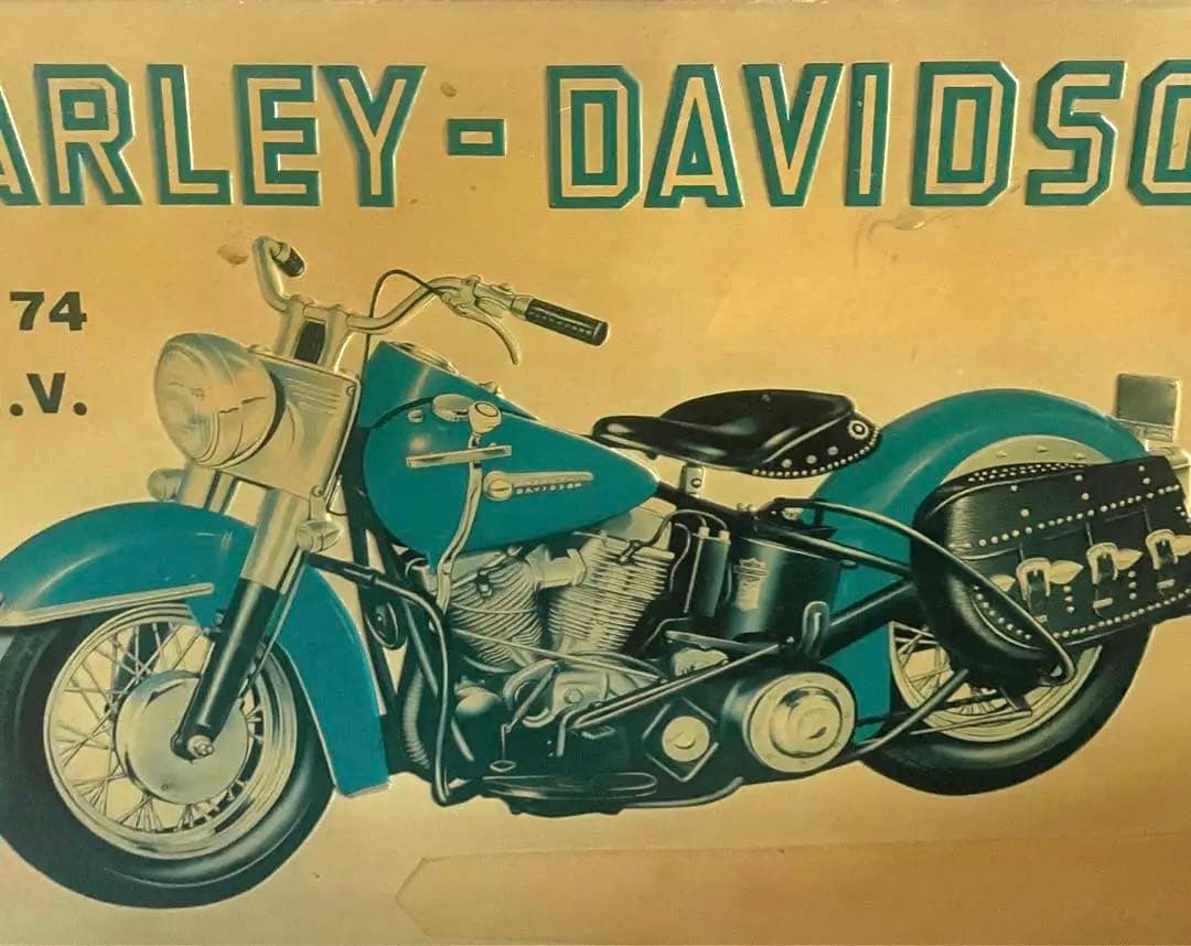 ハーレーダビッドソン　アンティーク　看板